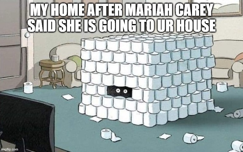 "the longer Mariah Carey is on earth the stronger she will become" | MY HOME AFTER MARIAH CAREY SAID SHE IS GOING TO UR HOUSE | image tagged in coronavirus bunker | made w/ Imgflip meme maker