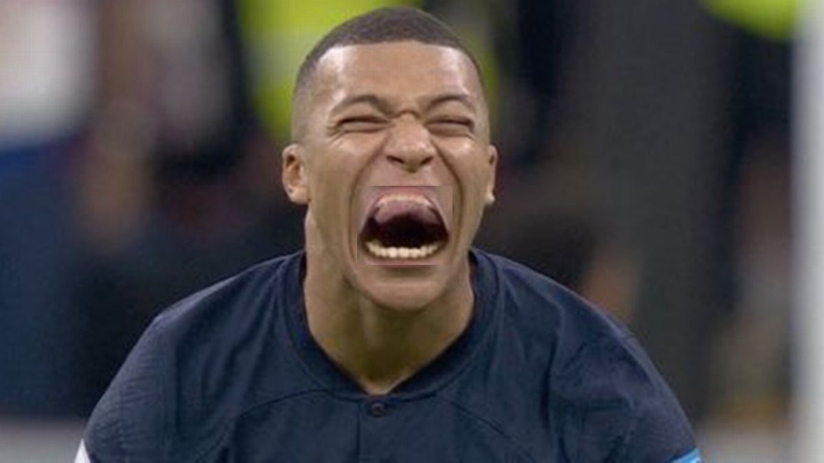 High Quality Mbappe Cry Baby Loser Blank Meme Template