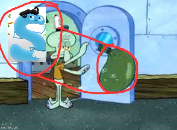 OMG SPONGEBOB SQUAREPANTS PREDICTED CHARLIE AND THE ALPHABET!!!!! | image tagged in squidward throwing out trash,spongebob squarepants,charlie and the alphabet | made w/ Imgflip meme maker