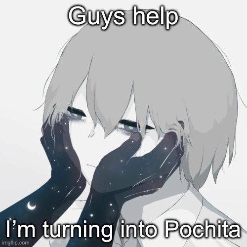 Guh | Guys help; I’m turning into Pochita | image tagged in avogado6 | made w/ Imgflip meme maker