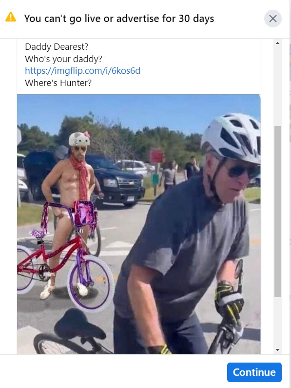 According to fascistbook, this is a private, intimate image. | image tagged in never go full retard,facebook censorship,the left can't meme,full retard,satire,meme parody | made w/ Imgflip meme maker