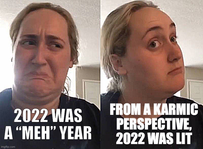 From Jan. 6 defendants to Alex Jones to Trump’s handpicked assholes, 2022 meted out a lot of consequences | FROM A KARMIC PERSPECTIVE, 2022 WAS LIT; 2022 WAS A “MEH” YEAR | image tagged in gross unless | made w/ Imgflip meme maker