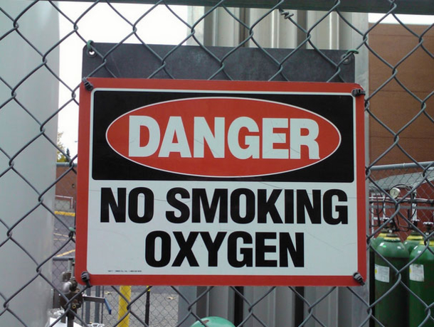 You can't smoke oxygen Blank Meme Template