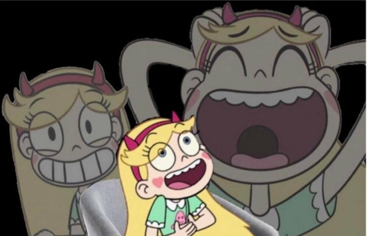 Laughing Star Butterfly Blank Meme Template