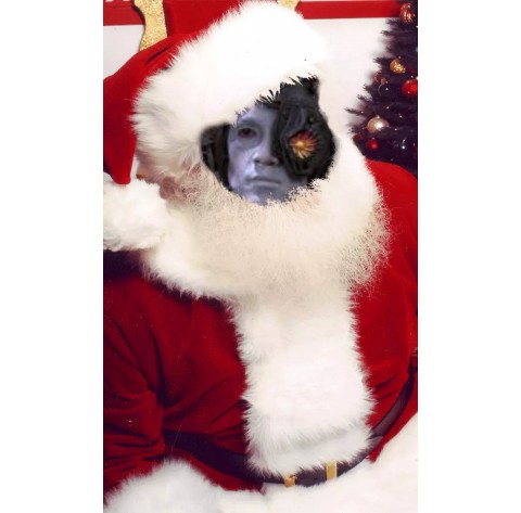 High Quality Hugh Borg Christmas Blank Meme Template