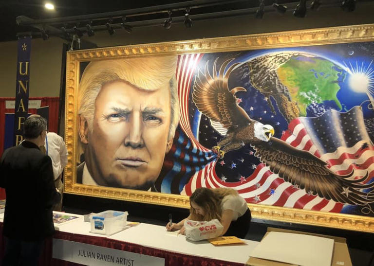 High Quality Tawdry Trump painting Blank Meme Template