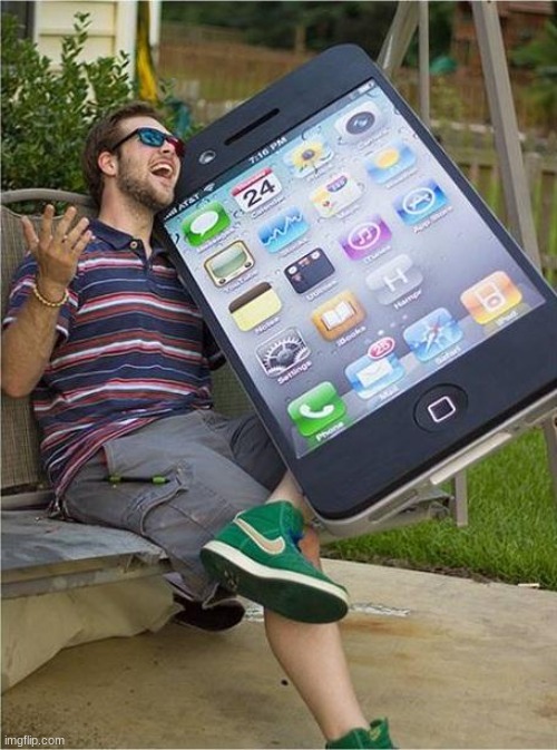 Giant iPhone | image tagged in giant iphone | made w/ Imgflip meme maker