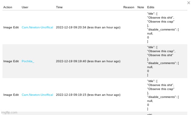 I Changed the S-wodr to "crap" in this dudes title and he changed it back | made w/ Imgflip meme maker