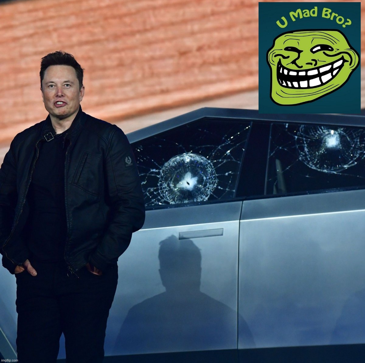 Elon Musk u mad bro | image tagged in elon musk u mad bro | made w/ Imgflip meme maker