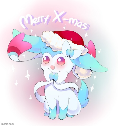 Shiny Sylveon wishes you a merry Christmas | made w/ Imgflip meme maker