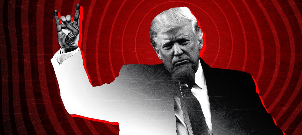 Satanic trump Blank Meme Template