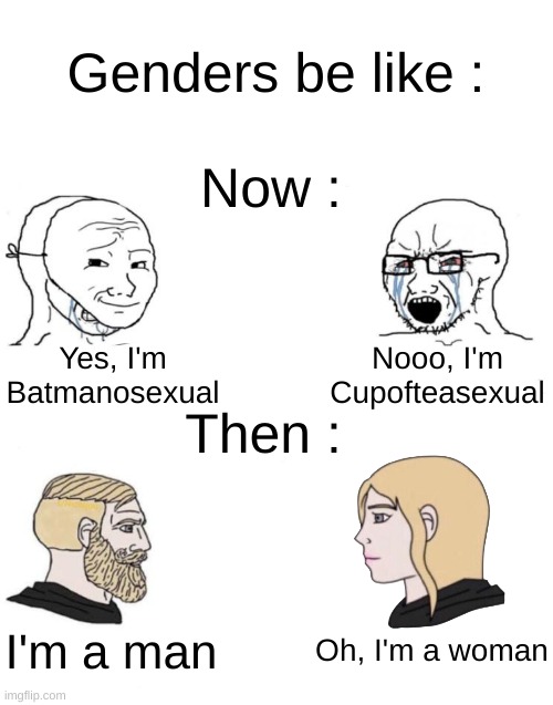 Yes Chad Boys vs. Girls Meme Generator - Imgflip