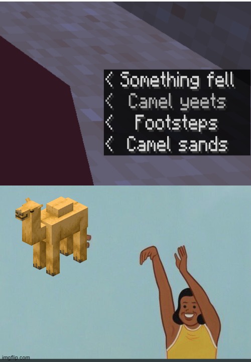 Camel yeets | image tagged in baby yeet | made w/ Imgflip meme maker