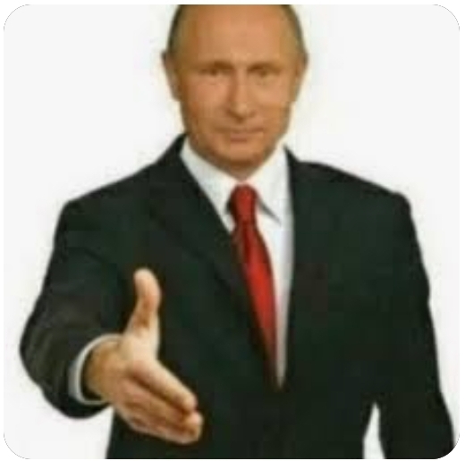 Putin handshake Blank Meme Template