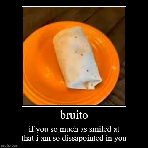 image tagged in funny,demotivationals,burrito,dissapointed | made w/ Imgflip demotivational maker