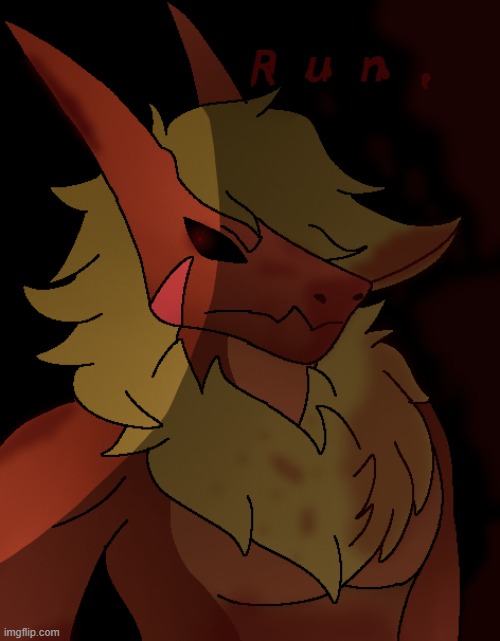 Have you ever wanted to know what happens when the eyes turn that blood red? No? Well to bad. | made w/ Imgflip meme maker