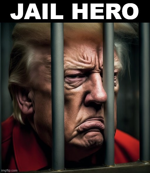 JAIL HERO | JAIL HERO | image tagged in jail,hero,lock him up | made w/ Imgflip meme maker