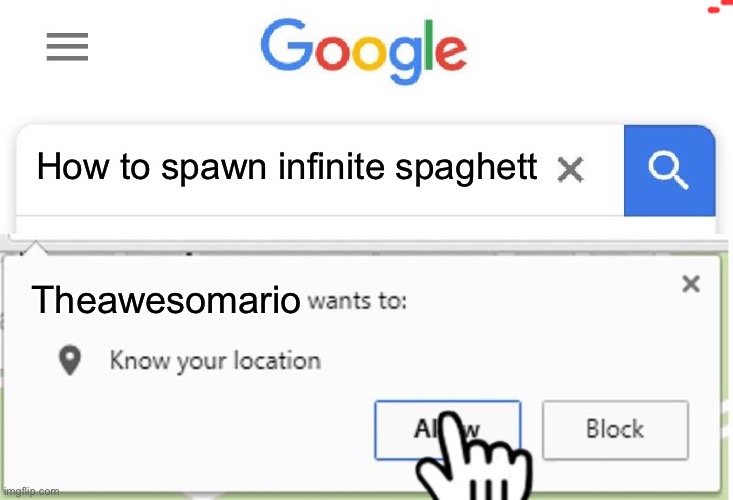Yay smg4 mario wanna have a spaghett party with me | How to spawn infinite spaghett; Theawesomario | image tagged in mario,smg4,spaghetti | made w/ Imgflip meme maker