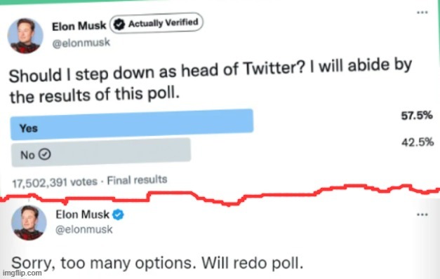 Oh Elon, we know you want to post this LOL | image tagged in memes,elon musk,mashup,poll,twitter | made w/ Imgflip meme maker