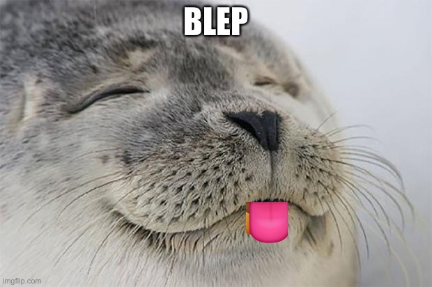 Satisfied Seal | BLEP | image tagged in memes,satisfied seal | made w/ Imgflip meme maker