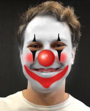 High Quality Daniel Dabek Clown Safex liar scammer fraudster Blank Meme Template