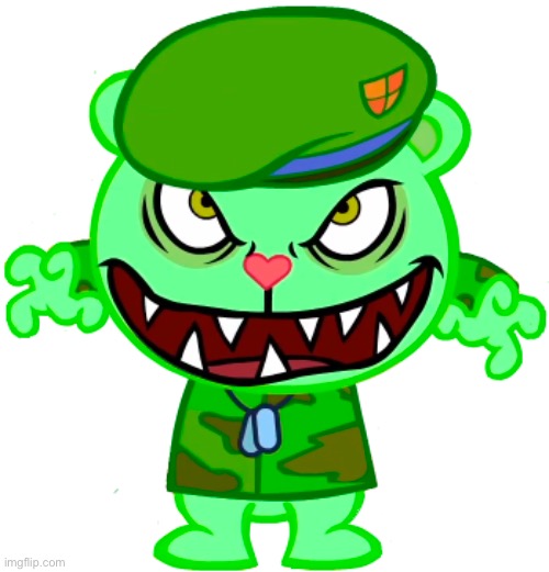 Flippy (Happy Tree Friends / HTF) | image tagged in flippy happy tree friends / htf | made w/ Imgflip meme maker