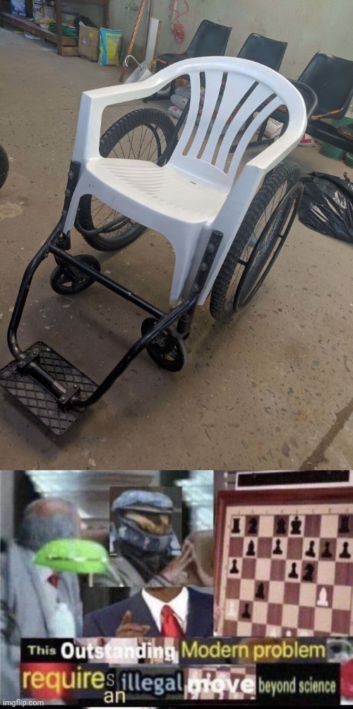 Another way of wheelchair | image tagged in crossover meme,wheelchair,wheelchairs,you had one job,memes,meme | made w/ Imgflip meme maker