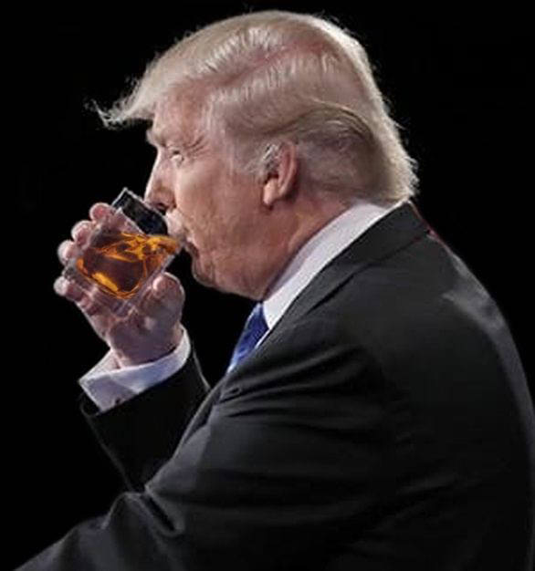 trump drinking Blank Meme Template