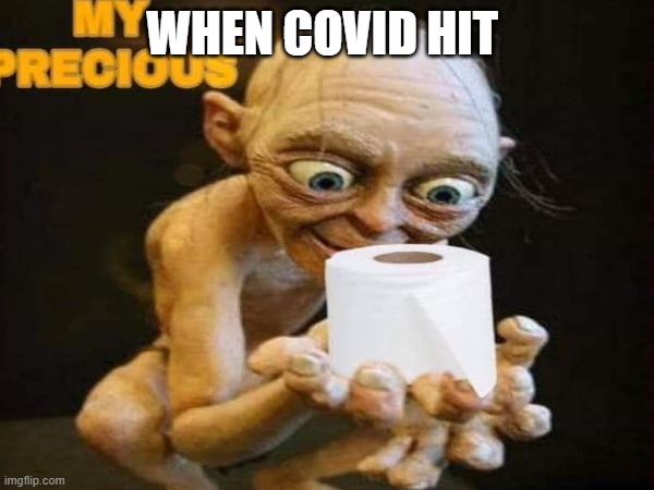 cived memes | WHEN COVID HIT | image tagged in covid-19 | made w/ Imgflip meme maker