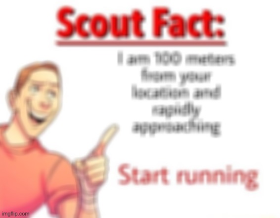 Scout Fact | image tagged in scout fact | made w/ Imgflip meme maker