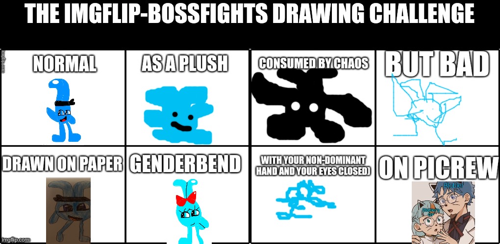 The Imgflip-Bossfights Drawing Challenge | image tagged in the imgflip-bossfights drawing challenge | made w/ Imgflip meme maker