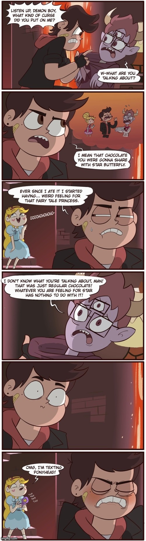 Starco Week Day 2: Bad Boy X Princess AU | image tagged in morningmark,svtfoe,comics,star vs the forces of evil,comics/cartoons,memes | made w/ Imgflip meme maker