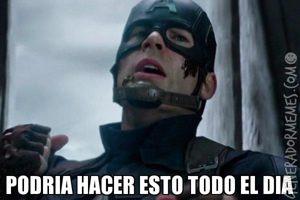 capitan America puedo hacer esto todo el dia Blank Meme Template