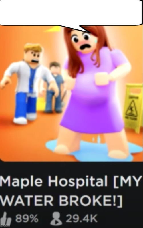 High Quality Maple hospital Speech bubble Blank Meme Template