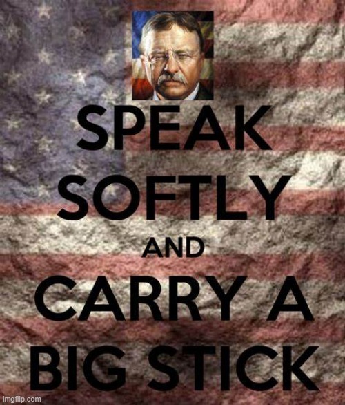 TEDDY | image tagged in teddy roosevelt speak softly and carry a big stick | made w/ Imgflip meme maker