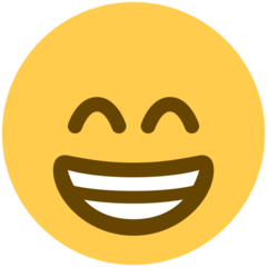 High Quality Beaming smile emoji Blank Meme Template