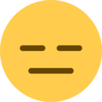 Closed eyes neutral emoji Meme Template