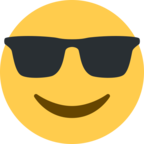 Sunglasses emoji Blank Meme Template