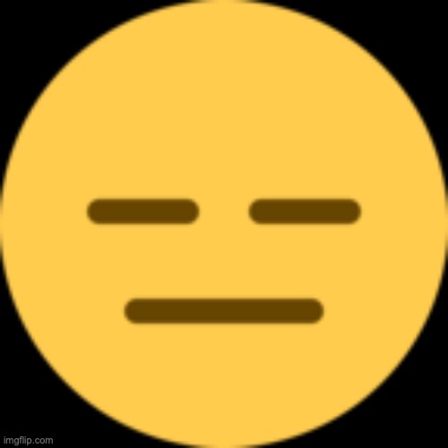 Closed eyes neutral emoji | image tagged in closed eyes neutral emoji | made w/ Imgflip meme maker