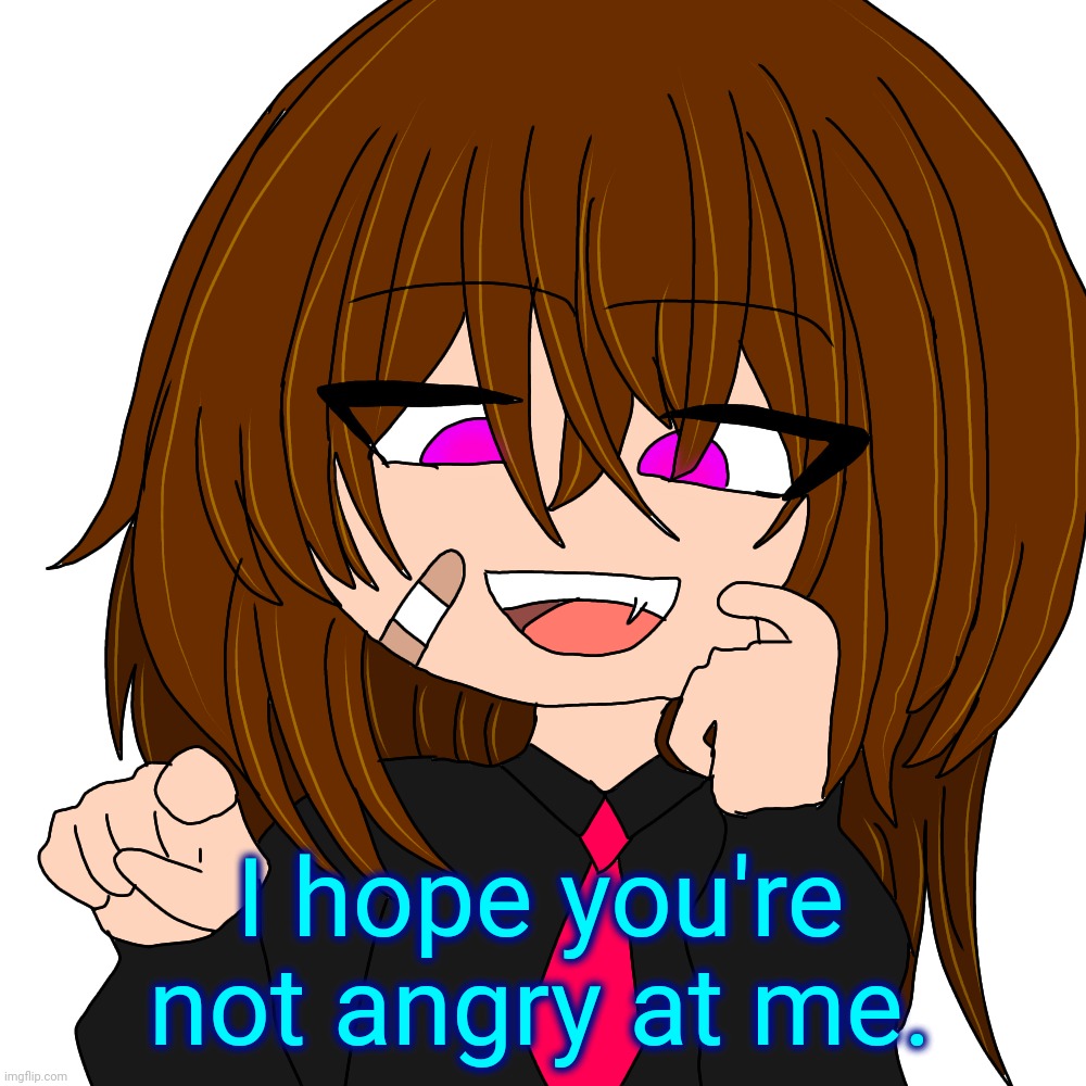 @Spire | I hope you're not angry at me. | image tagged in jayden,spire | made w/ Imgflip meme maker