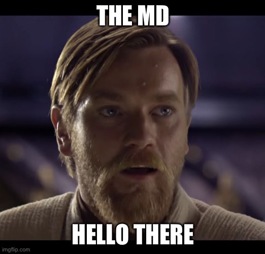 Hello there | THE MD HELLO THERE | image tagged in hello there | made w/ Imgflip meme maker