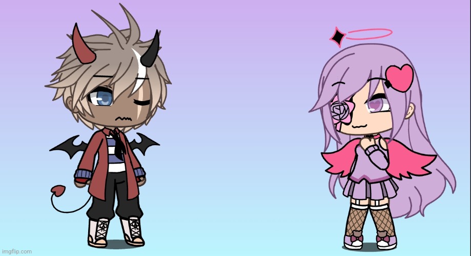 Remake these two in ur own style! | image tagged in gacha life,gacha | made w/ Imgflip meme maker