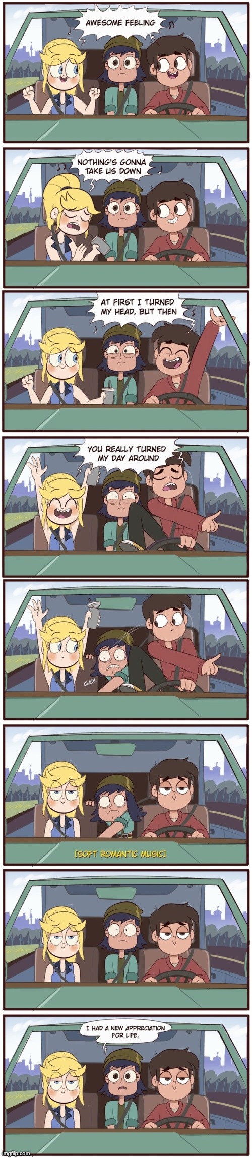 Starco Week Day 4: Road Trip | image tagged in svtfoe,morningmark,comics,star vs the forces of evil,memes,comics/cartoons | made w/ Imgflip meme maker