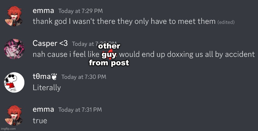 other guy from post | made w/ Imgflip meme maker