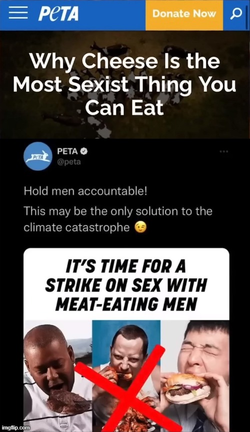 Who can't love Peta | image tagged in politics,peta | made w/ Imgflip meme maker