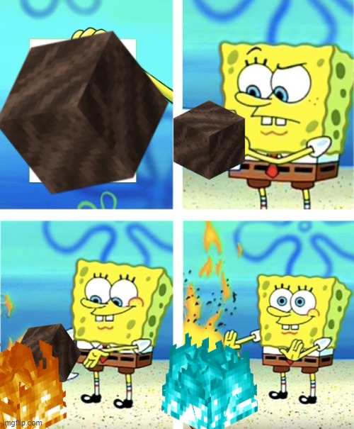 1.16 got me like | image tagged in spongebob burning paper | made w/ Imgflip meme maker