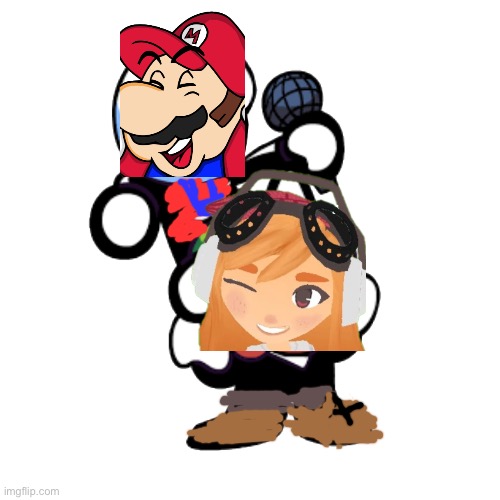 Draw a face on pump n skid | image tagged in mario,fnf,splatoon,what am i doing with my life | made w/ Imgflip meme maker