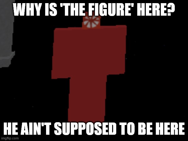 He is Under The Map | WHY IS 'THE FIGURE' HERE? HE AIN'T SUPPOSED TO BE HERE | image tagged in doors,memes,funny memes,the backrooms,glitch,roblox meme | made w/ Imgflip meme maker