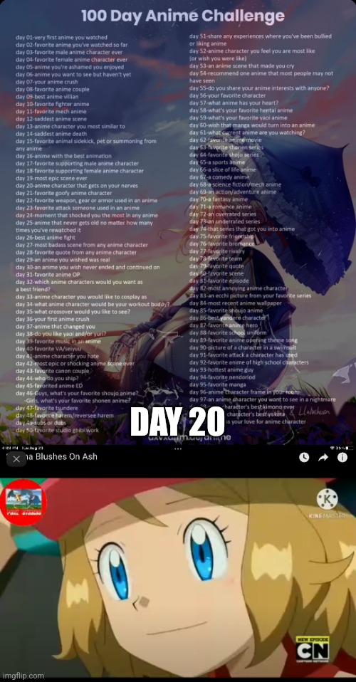 Must I Say More? | DAY 20 | image tagged in 100 day anime challenge,serena gazing at ash | made w/ Imgflip meme maker