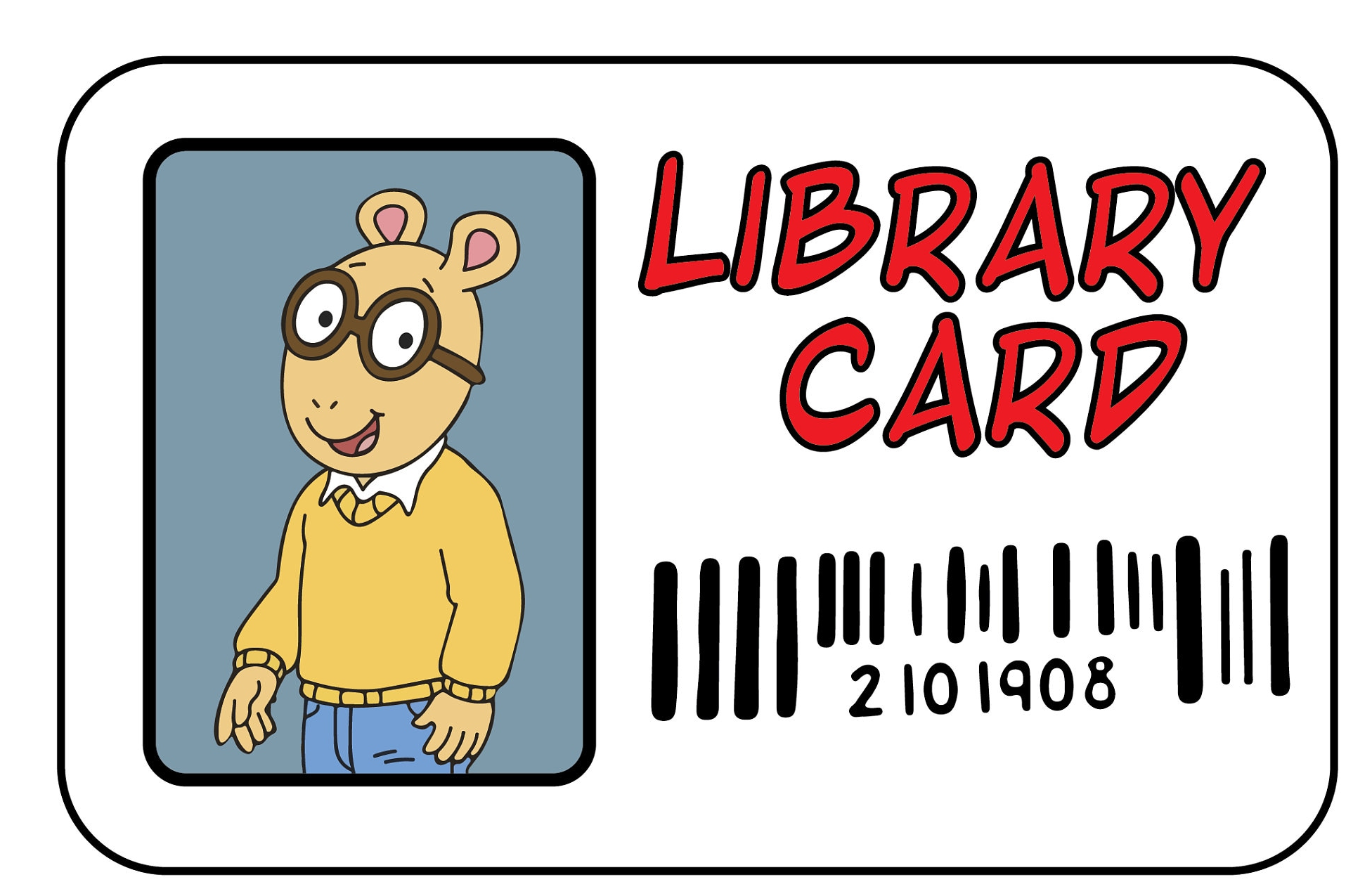 High Quality Library Card - Arthurt Blank Meme Template